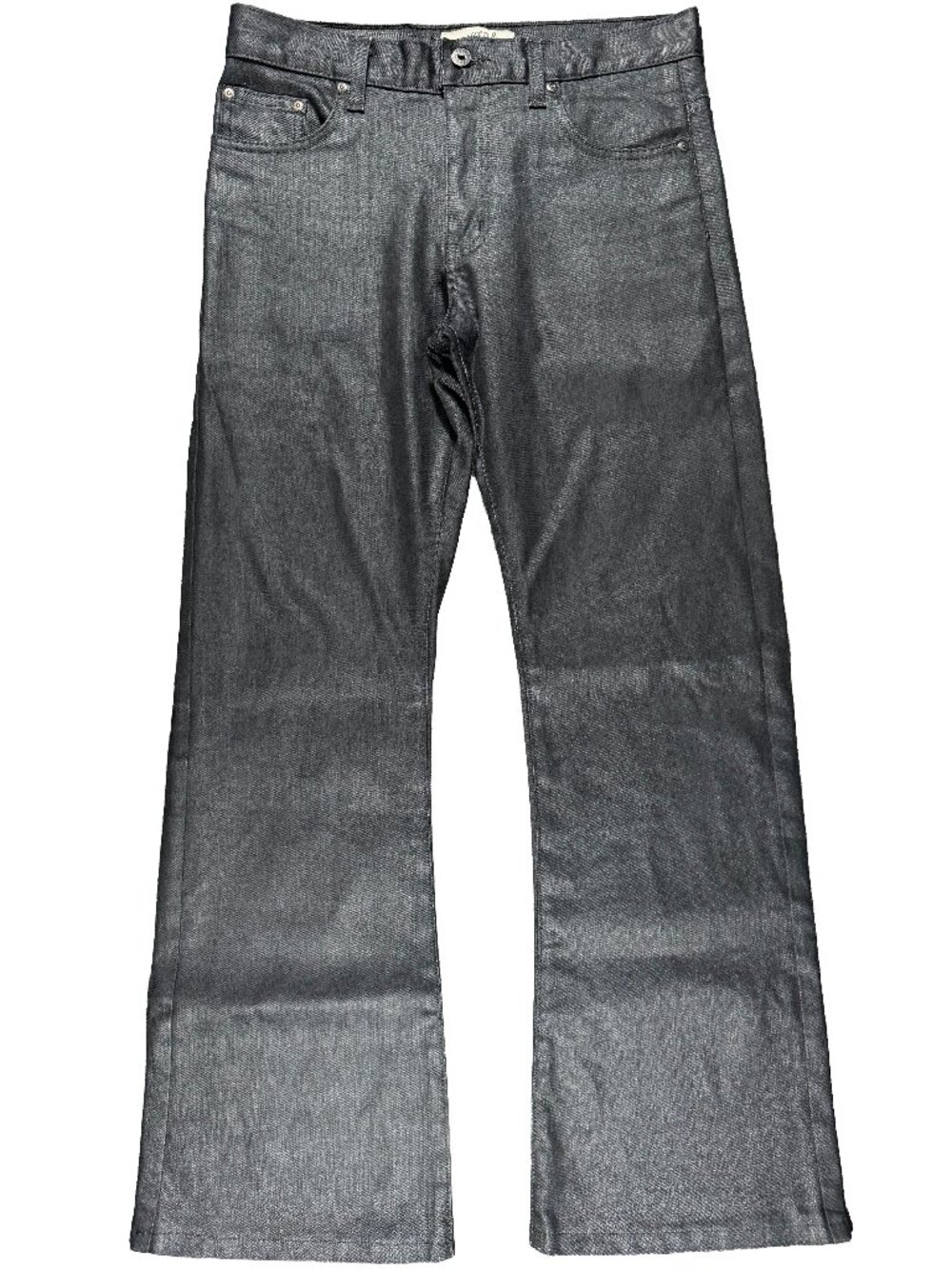 Naked & Famous Groovy Guy Waxed Black Stretch Jeans men's size 30x28.5